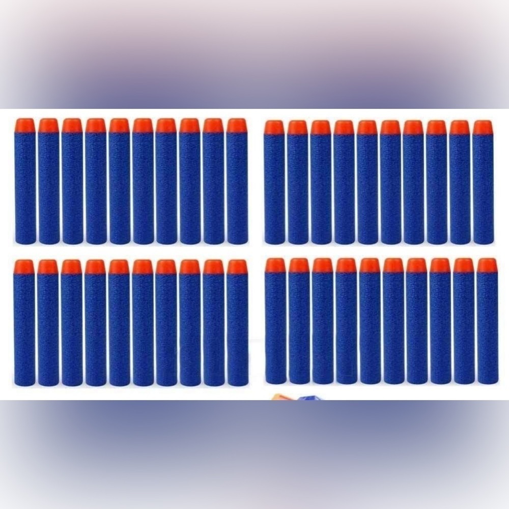 Hasbro Nerf Compatible Foam Toy Darts Refill Bullets. 100pcs